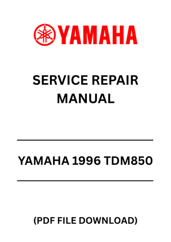 Unlock the full potential of your 1996 Yamaha TDM850 with our comprehensive Service Repair Manual in PDF format. This essential guide provides detailed instructions, diagrams, and troubleshooting tips to help you maintain and repair your motorcycle with confidence. Whether you're a seasoned mechanic or a DIY enthusiast, this manual is designed to make your repair process straightforward and efficient.