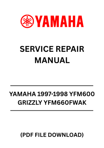 Unlock the full potential of your Yamaha YFM600 Grizzly and YFM660FWAK with our comprehensive Service Repair Manual, specifically designed for the 1997-1998 models. This PDF file is your go-to resource for detailed maintenance and repair instructions, ensuring your ATV runs smoothly and efficiently.