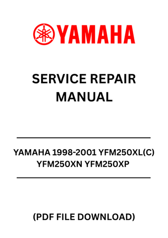 Unlock the full potential of your Yamaha BearTracker ATV with the comprehensive 1998-2001 YFM250XL(C), YFM250XN, and YFM250XP Service Repair Manual. This PDF file is your ultimate guide to maintaining and repairing your ATV, ensuring it runs smoothly and efficiently for years to come.