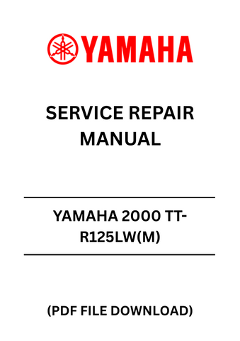 Unlock the full potential of your YAMAHA 2000 TT-R125LW(M) with our comprehensive Service Repair Manual in PDF format. This essential guide provides detailed instructions and diagrams, ensuring you have everything you need for effective maintenance and repairs. Whether you're a seasoned mechanic or a DIY enthusiast, this manual is designed to simplify your repair process.