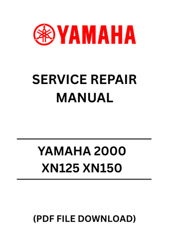 Unlock the full potential of your YAMAHA 2000 XN125 and XN150 with our comprehensive Service Repair Manual in PDF format. This essential guide is designed to provide you with detailed instructions, diagrams, and troubleshooting tips to keep your motorcycle running smoothly and efficiently.