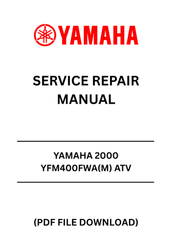 Discover the ultimate resource for maintaining your YAMAHA 2000 YFM400FWA(M) ATV with our comprehensive Service Repair Manual in PDF format. This manual is designed to provide you with detailed instructions and insights, ensuring that you can perform repairs and maintenance with confidence and ease.