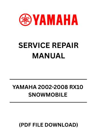 Unlock the full potential of your Yamaha RX10 snowmobile with the comprehensive 2002-2008 Service Repair Manual in PDF format. This essential guide provides detailed instructions, diagrams, and troubleshooting tips to help you maintain and repair your snowmobile with confidence.