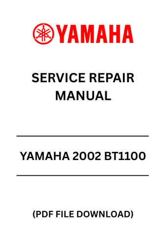 Unlock the full potential of your YAMAHA 2002 BT1100 with our comprehensive Service Repair Manual in PDF format. This essential guide provides detailed instructions and diagrams, ensuring you have everything you need for maintenance and repairs at your fingertips. Whether you're a seasoned mechanic or a DIY enthusiast, this manual is designed to simplify complex tasks and enhance your understanding of your motorcycle.