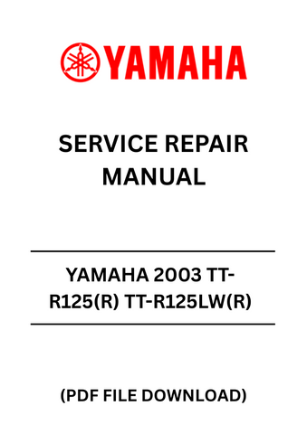Unlock the full potential of your Yamaha TT-R125 and TT-R125LW with our comprehensive 2003 Service Repair Manual. This PDF file is an essential resource for both novice and experienced mechanics, providing detailed instructions and diagrams to guide you through every repair and maintenance task.