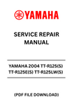 Unlock the full potential of your Yamaha TT-R125 series with our comprehensive Service Repair Manual. This PDF file is meticulously designed for models TT-R125(S), TT-R125E(S), TT-R125LW(S), and TT-R125LWE(S), providing you with all the essential information needed for maintenance and repairs.
