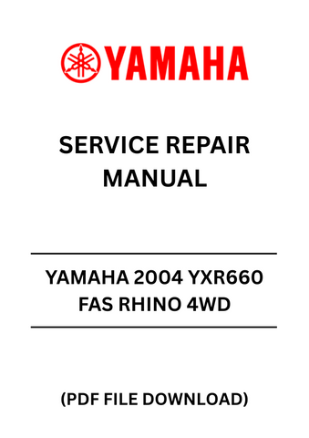 Unlock the full potential of your YAMAHA 2004 YXR660 FAS RHINO with our comprehensive 4WD Service Repair Manual. This PDF file is designed to provide you with detailed instructions and insights, ensuring that you can maintain and repair your vehicle with confidence. Whether you're a seasoned mechanic or a DIY enthusiast, this manual is an essential resource for keeping your Rhino in peak condition.