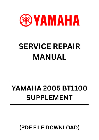 Unlock the full potential of your Yamaha BT1100 with the 2005 Supplement Service Repair Manual in PDF format. This comprehensive guide is designed to provide you with detailed instructions and insights, ensuring that you can perform maintenance and repairs with confidence.