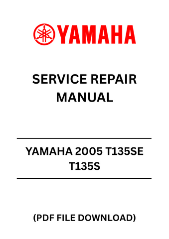 Unlock the full potential of your Yamaha T135SE or T135S with our comprehensive 2005 Service Repair Manual in PDF format. This essential guide is designed to provide you with detailed instructions and insights, ensuring that you can perform maintenance and repairs with confidence.
