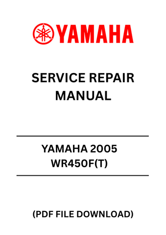Unlock the full potential of your YAMAHA 2005 WR450F(T) with our comprehensive Service Repair Manual in PDF format. This essential guide provides detailed instructions and diagrams, ensuring you have everything you need for effective maintenance and repairs. Whether you're a seasoned mechanic or a DIY enthusiast, this manual is designed to simplify your service tasks.