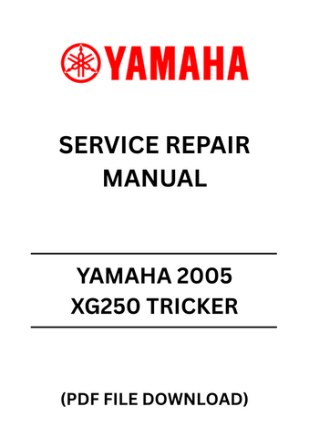 Unlock the full potential of your YAMAHA 2005 XG250 TRICKER with our comprehensive Service Repair Manual in PDF format. This essential guide is designed to provide you with detailed instructions and insights, ensuring that you can perform maintenance and repairs with confidence.