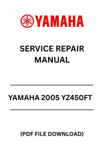 Unlock the full potential of your 2005 Yamaha YZ450F with our comprehensive Service Repair Manual in PDF format. This essential guide provides detailed instructions and diagrams, ensuring you have everything you need for maintenance, repairs, and troubleshooting. Whether you're a seasoned mechanic or a DIY enthusiast, this manual is designed to simplify your repair process.