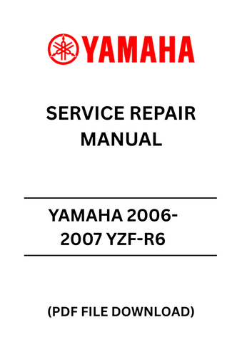 Unlock the full potential of your 2006-2007 Yamaha YZF-R6 with our comprehensive Service Repair Manual in PDF format. This essential guide is designed for both novice and experienced mechanics, providing detailed instructions and diagrams to help you tackle any maintenance or repair task with confidence.