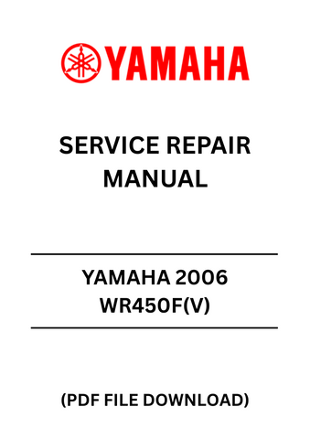 Unlock the full potential of your YAMAHA 2006 WR450F with our comprehensive Service Repair Manual in PDF format. This essential guide is designed to provide you with detailed instructions and insights, ensuring that you can perform maintenance and repairs with confidence. Whether you're a seasoned mechanic or a DIY enthusiast, this manual is your go-to resource for keeping your bike in peak condition.