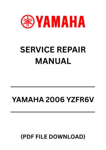 Unlock the full potential of your 2006 Yamaha YZF-R6V with our comprehensive Service Repair Manual in PDF format. This essential guide is designed to provide you with detailed instructions and insights, ensuring that you can perform maintenance and repairs with confidence.