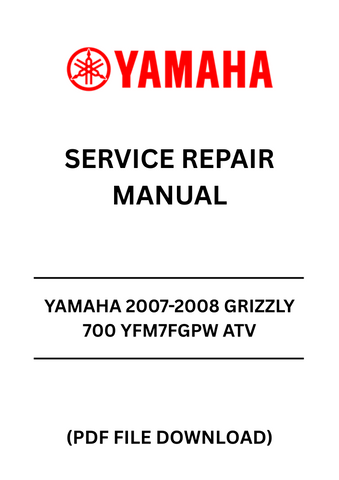 Unlock the full potential of your Yamaha Grizzly 700 with the comprehensive 2007-2008 ATV Service Repair Manual. This PDF file is your ultimate guide to maintaining and repairing your vehicle, ensuring it runs smoothly and efficiently for years to come. With detailed diagrams and step-by-step instructions, you'll have everything you need at your fingertips.