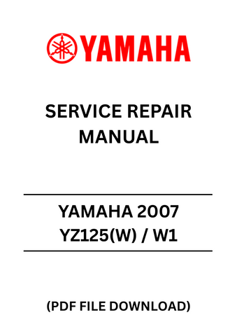 Unlock the full potential of your 2007 Yamaha YZ125(W) with our comprehensive Service Repair Manual in PDF format. This essential guide is designed to provide you with detailed instructions and insights, ensuring that you can perform maintenance and repairs with confidence.