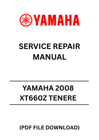 Unlock the full potential of your 2008 Yamaha XT660Z Tenere with our comprehensive Service Repair Manual in PDF format. This essential guide is designed to provide you with detailed instructions and insights, ensuring that you can perform maintenance and repairs with confidence. Whether you're a seasoned mechanic or a DIY enthusiast, this manual is your go-to resource for keeping your motorcycle in peak condition.