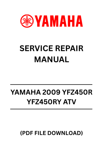 Unlock the full potential of your 2009 Yamaha YFZ450R or YFZ450RY ATV with our comprehensive Service Repair Manual in PDF format. This essential guide is designed to provide you with detailed instructions, diagrams, and troubleshooting tips to keep your ATV running smoothly and efficiently.