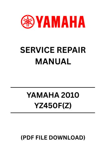 Unlock the full potential of your 2010 YAMAHA YZ450F(Z) with our comprehensive Service Repair Manual in PDF format. This essential guide is designed for both seasoned mechanics and DIY enthusiasts, providing detailed instructions and diagrams to help you tackle any repair or maintenance task with confidence.