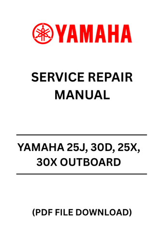  Unlock the full potential of your Yamaha outboard motor with the comprehensive YAMAHA 25J, 30D, 25X, 30X Outboard Service Repair Manual. This PDF file is an essential resource for both novice and experienced boaters, providing detailed instructions and diagrams to ensure your engine runs smoothly and efficiently.