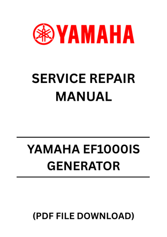 Unlock the full potential of your YAMAHA EF1000IS Generator with our comprehensive Service Repair Manual in PDF format. This essential guide provides detailed instructions and diagrams, ensuring you have everything you need for effective maintenance and repair. Whether you're troubleshooting issues or performing routine upkeep, this manual is your go-to resource.