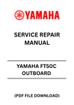 Unlock the full potential of your Yamaha FT50C outboard motor with our comprehensive service repair manual, available in a convenient PDF format. This essential guide provides detailed instructions and diagrams, ensuring you have everything you need to perform maintenance and repairs with confidence.