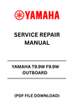 Discover the ultimate resource for maintaining your Yamaha T9.9W and F9.9W outboard motors with our comprehensive service repair manual in PDF format. This digital guide is designed to provide you with detailed instructions, diagrams, and troubleshooting tips to ensure your outboard runs smoothly and efficiently.