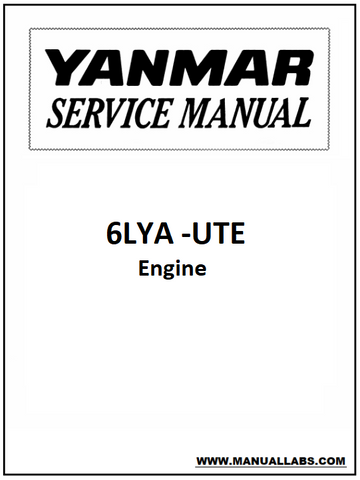 Yanmar 6LYA -UTE Engine Workshop Service Repair Manual - PDF File Download