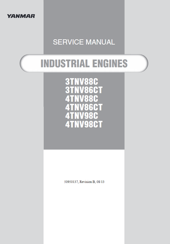 YANMAR 3TNV88C, 3TNV86CT, 4TNV88C, 4TNV86CT, 4TNV98C, 4TNV98CT ENGINES SERVICE REPAIR MANUAL 50950137B - PDF FILE DOWNLOAD