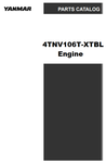 Yanmar 4TNV106T-XTBL Engine Parts Catalogue Manual - PDF File Download