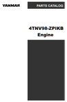 Yanmar 4TNV98-ZPIKB Engine Parts Catalogue Manual  - File PDF Download