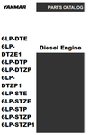 Yanmar 6LP-DTE, 6LP-DTZE1, 6LP-DTP, 6LP-STZP1 Engine Parts Manual PDF