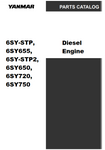 Yanmar 6SY-STP, 6SY655, 6SY-STP2, 6SY650, 6SY720, 6SY750 Diesel Engine Parts Catalogue Manual - PDF File Download