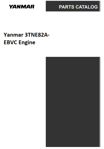 Yanmar 3TNE82A-EBVC Engine Parts Catalog Manual - PDF File