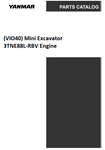 Yanmar (VIO40) Mini Excavator 3TNE88L-RBV Engine Parts Catalog Manual - PDF File