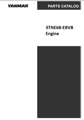 Yanmar 3TNE68-EBVB Engine Parts Catalog Manual - PDF File Download