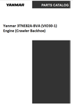 Yanmar 3TNE82A-BVA (VIO30-1) Engine (Crawler Backhoe) Parts Catalog Manual - PDF File