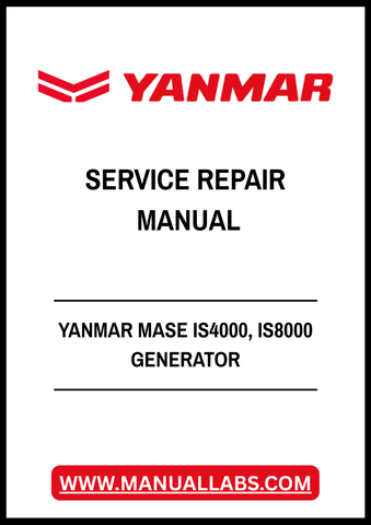 YANMAR MASE IS4000, IS8000 GENERATOR SERVICE REPAIR MANUAL - PDF FILE