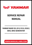 YANMAR MASE IS 8, IS 9, IS 9.5, IS10.2, 50HZ, 60HZ GENERATOR SERVICE REPAIR MANUAL - PDF FILE