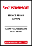YANMAR YSE8, YSE12 MARINE DIESEL ENGINE SERVICE REPAIR MANUAL - PDF FILE