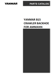 Yanmar B15 Crawler Backhoe For Ammann Parts Catalogue Manual - PDF File Download