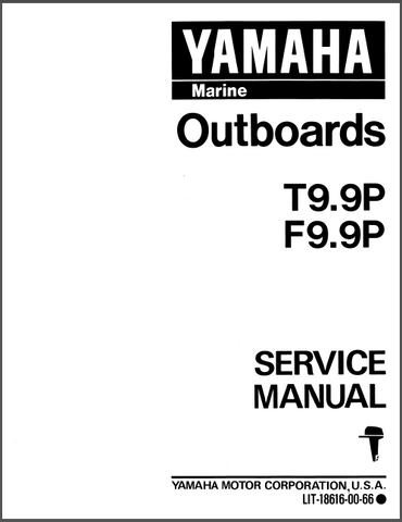 Yamaha T9.9P, F9.9P Outboards Service Repair Manual - PDF File