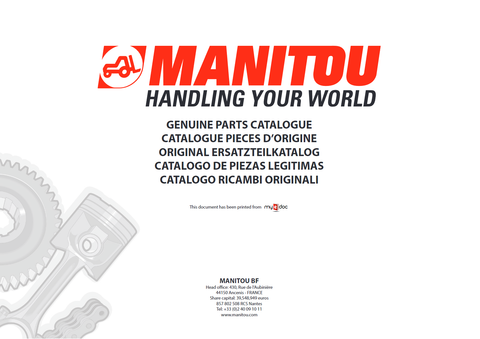 Yanmar 3TNV82A-BPMS Engine Parts Catalogue Manual (917382) - PDF File