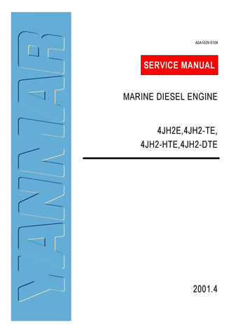 Yanmar 4JH2E 4JH2-TE 4JH2-HTE 4JH2-DTE Marine Diesel Engines Service Repair Manual - PDF File Download