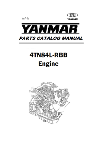 Yanmar 4TN84L-RBB (B6) Engine Parts Catalogue Manual - PDF File Download