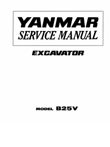 Yanmar B25V Excavator Service Repair Manual - PDF File Download