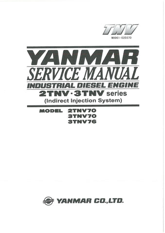 Yanmar Industrial Diesel Engine 2TNV70, 3TNV70, 3TNV76 Service Repair Manual - PDF File Download