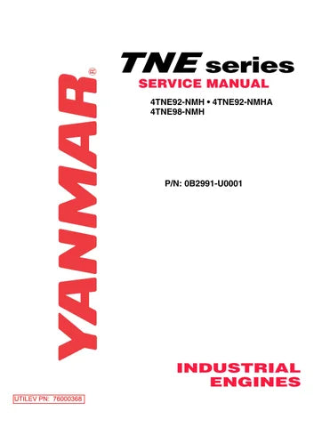 Yanmar Industrial Engine 4TNE92-NMH, 4TNE92-NMHA, 4TNE98-NMH Workshop Service Repair Manual - PDF File Download