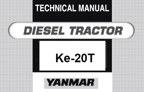 Yanmar KE-20T Tractor Service Repair Manual - PDF File Download